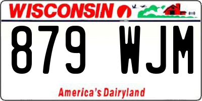 WI license plate 879WJM