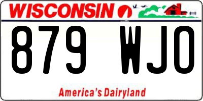 WI license plate 879WJO