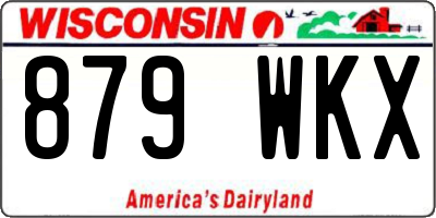 WI license plate 879WKX