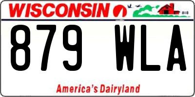 WI license plate 879WLA