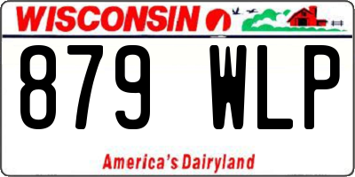 WI license plate 879WLP