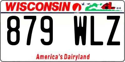 WI license plate 879WLZ