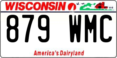 WI license plate 879WMC