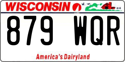 WI license plate 879WQR