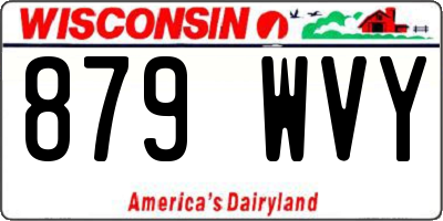 WI license plate 879WVY