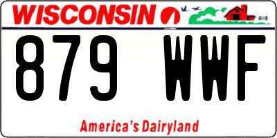 WI license plate 879WWF