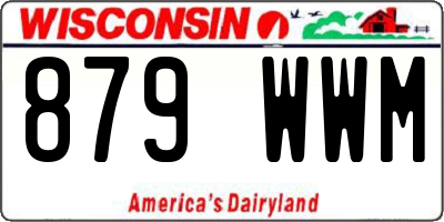 WI license plate 879WWM