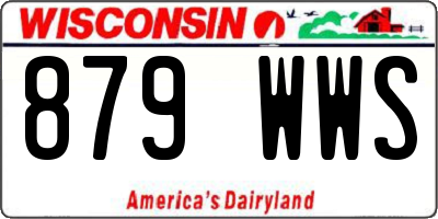 WI license plate 879WWS