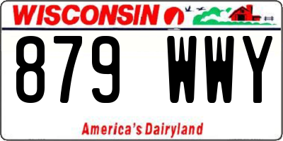 WI license plate 879WWY