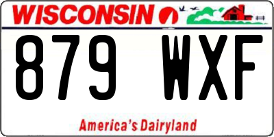 WI license plate 879WXF