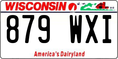 WI license plate 879WXI