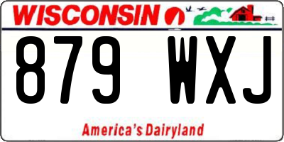 WI license plate 879WXJ