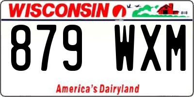 WI license plate 879WXM