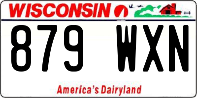 WI license plate 879WXN