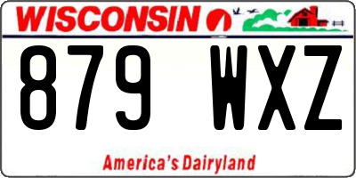 WI license plate 879WXZ