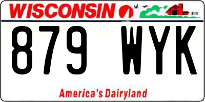 WI license plate 879WYK
