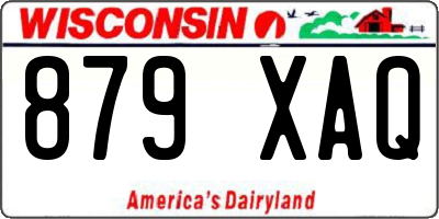 WI license plate 879XAQ