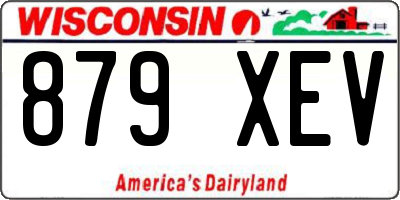 WI license plate 879XEV