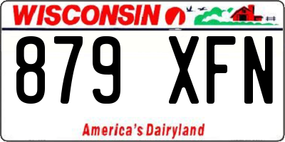 WI license plate 879XFN