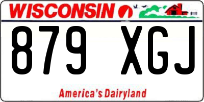 WI license plate 879XGJ