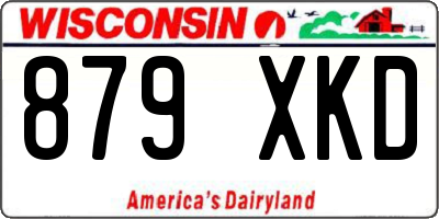 WI license plate 879XKD