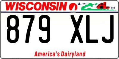 WI license plate 879XLJ