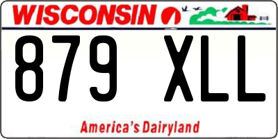 WI license plate 879XLL