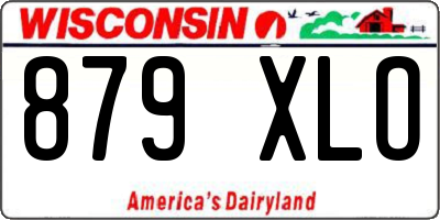 WI license plate 879XLO