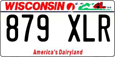 WI license plate 879XLR