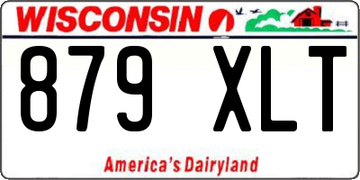 WI license plate 879XLT