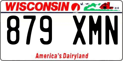 WI license plate 879XMN