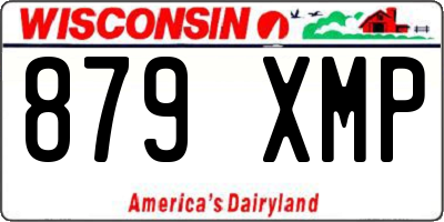 WI license plate 879XMP