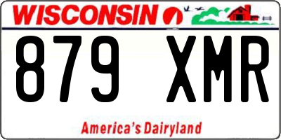 WI license plate 879XMR