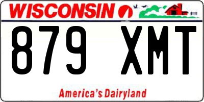 WI license plate 879XMT