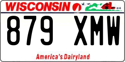 WI license plate 879XMW