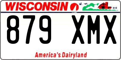 WI license plate 879XMX
