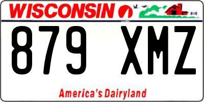WI license plate 879XMZ