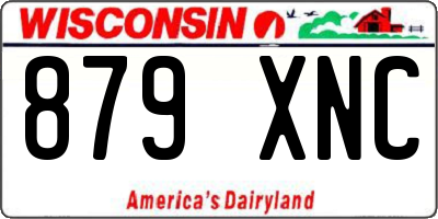 WI license plate 879XNC