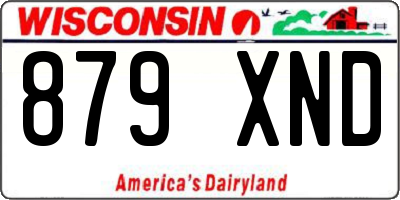 WI license plate 879XND