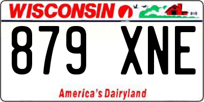 WI license plate 879XNE