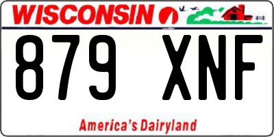 WI license plate 879XNF