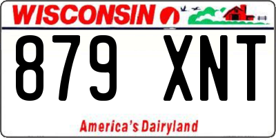 WI license plate 879XNT