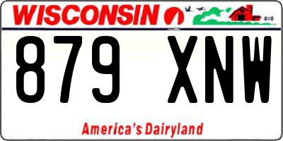 WI license plate 879XNW