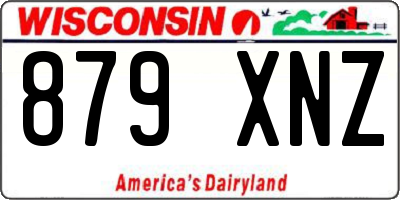 WI license plate 879XNZ