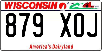 WI license plate 879XOJ
