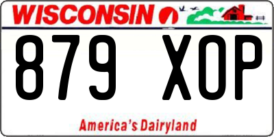 WI license plate 879XOP