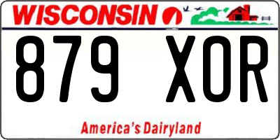 WI license plate 879XOR