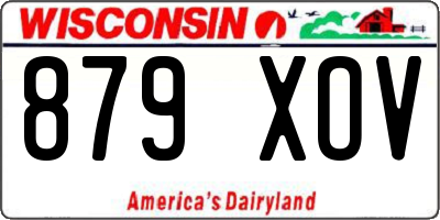 WI license plate 879XOV