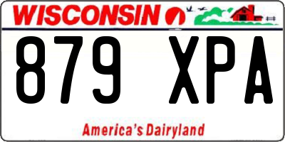 WI license plate 879XPA