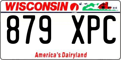 WI license plate 879XPC